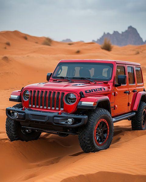 Rugged Jeep Wrangler in Majestic Dunes by robby akrim