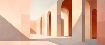 Architectonische kleuren van Poster Art Shop
