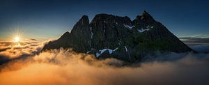 Breidtinden ridge panorama von Wojciech Kruczynski