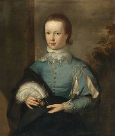 Portrait d'un garçon en bleu, Tilly Kettle