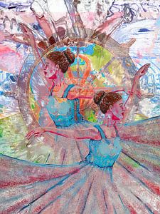 Twee Ballet danseressen van de wereld