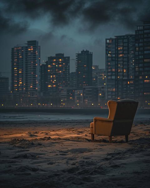 Am Strand von fernlichtsicht