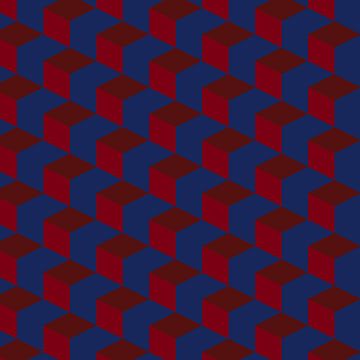 Modern abstract geometrisch patroon in retrostijl nr. 1 van Dina Dankers