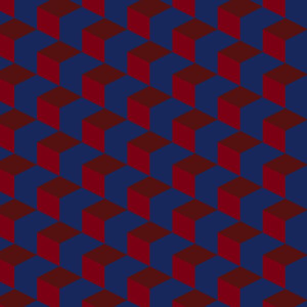 Modern abstract geometric pattern in retro style no. 1 by Dina Dankers