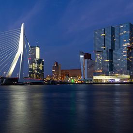 Kop van Zuid - Rotterdam by night van Bram Lubbers