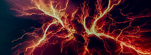 Panorama Flamme Feuer Hintergrund Illustration