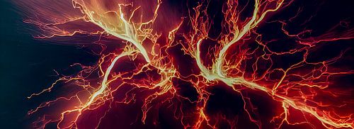 Panorama vlam Brand Achtergrond Illustratie