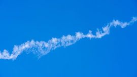 blue sky with white cloud line banner background by Markus Gann