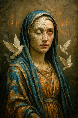 The broken woman with the eye of light