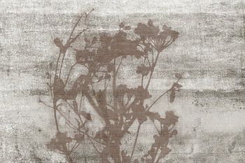 Wabi-Sabi Botanisch auf Leinenstruktur