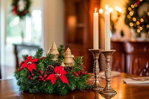 Décorations de table de Noël