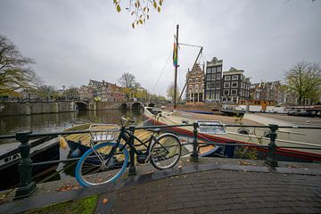 Brouwersgracht, hoek Prinsengracht Amsterdam van Peter Bartelings