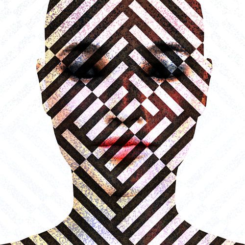 Abstract portrait woman