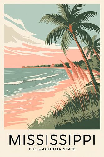 Mississippi sur Poster Art Shop