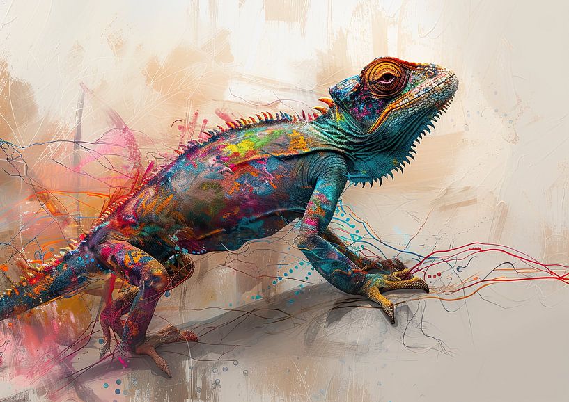 Chameleon Aura by Eye catching paintings