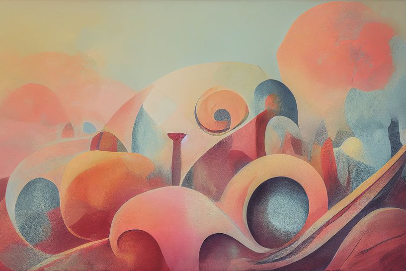 Abstract surrealistisch van Bert Nijholt