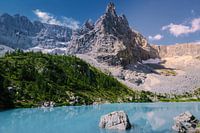 Dolomites, Lake Sorapis, Lake Sorapis, Dolomites, Italy