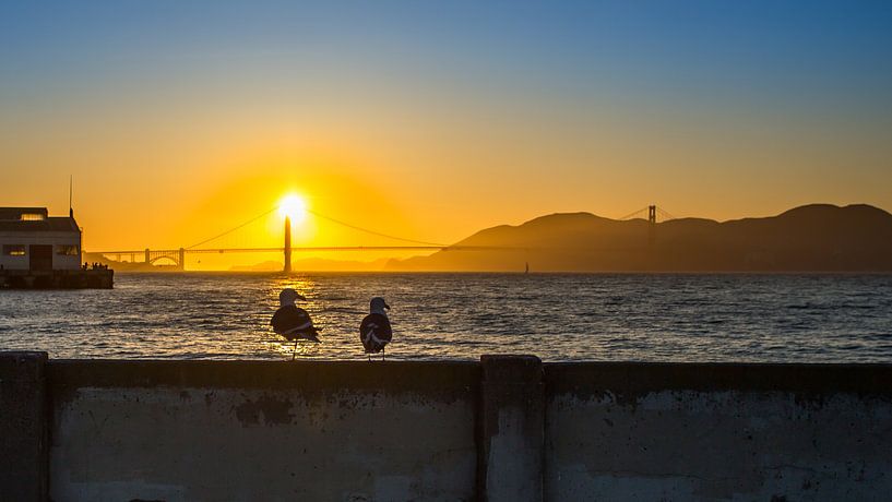 Zonsondergang in San Francisco von Sonia Alhambra Mosquera