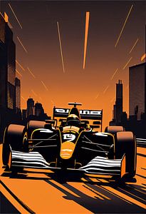 Formule 1 - Art vectoriel voiture de course