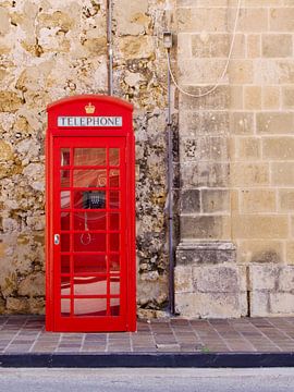 Engelse telefooncel op Malta