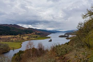 Schotland, Queens View bij Loch Tummel van Cilia Brandts