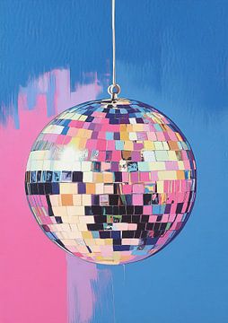 Retro ritme: sprankelend discobal scherm van Niklas Maximilian