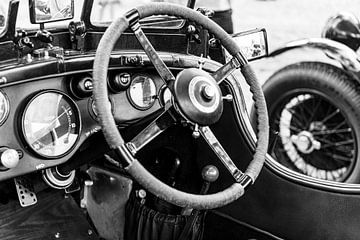 Tableau de bord d'une Bentley 4½-Litre tourer vintage voiture classique sur Sjoerd van der Wal Photographie