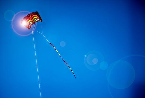 Dänemark Strand mit Lenkdrachen