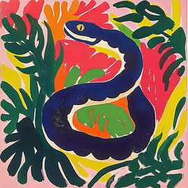 La sagesse du serpent : un symbole de connaissance sur Niklas Maximilian