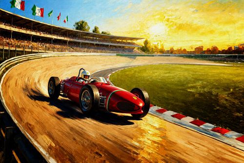 Ferrari 156 Sharknose Racing at Monza, 1961