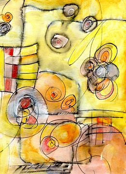 decorative yellow by Claudia Gründler