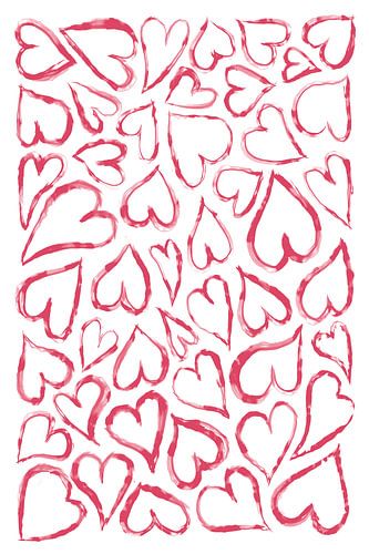 Rode hartvormen van Martina