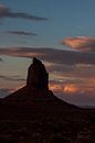 Silhouette Sonnenuntergang Monument Valley von Stefan Verheij Miniaturansicht