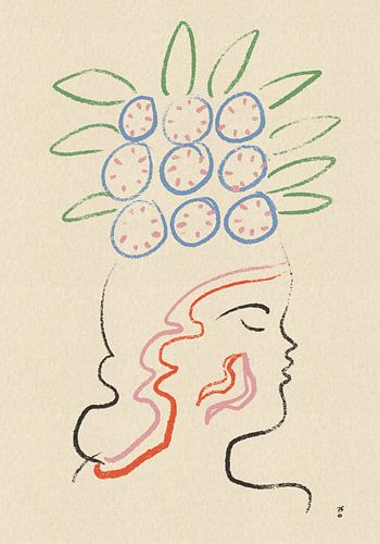 Abstract Woman Profile