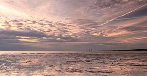 Strand Hellevoetsluis Sonnenuntergang von Marjolein van Middelkoop