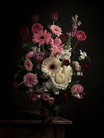 Pronkstuk in wit en roze tinten