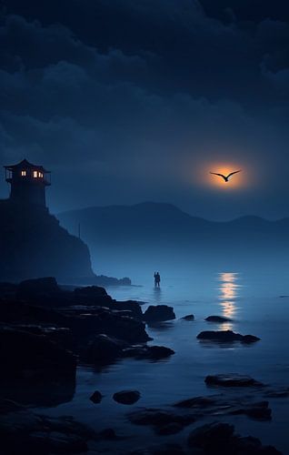 Promenade au bord de la mer