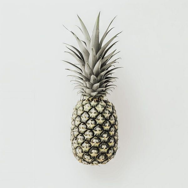 Minimalistische Ananas - Stilles Leben im modernen Design von Poster Art Shop