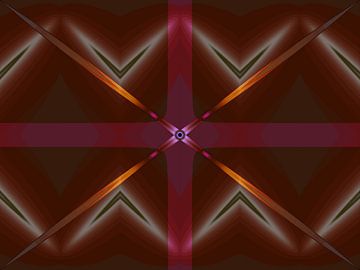 Abstrakt Geometrisches Retro Muster 22 von Claudia Gründler
