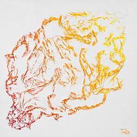 Red-yellow cloud