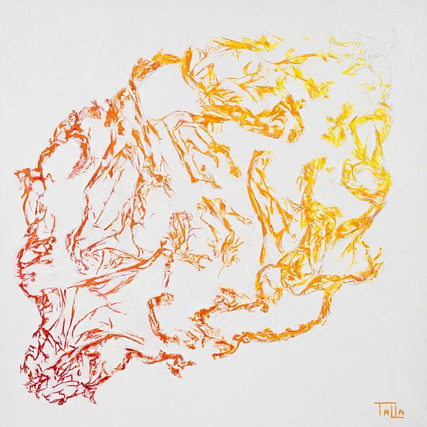 Red-yellow cloud by Roelina Talla