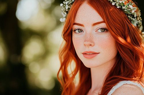 Rood haar en de natuur