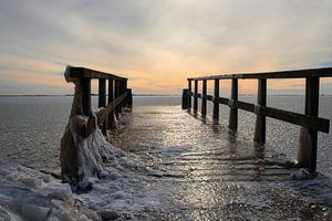 Sneeuw en IJs - IJsselmeer in de Winter van Mireille Breen