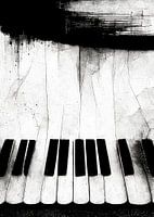 Klaviertastatur Musikinstrument schwarz und weiß #Klavier #Musik