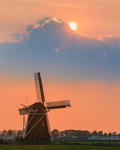 Windmühle Koningslaagte, Zuidwolde, Groningen, Niederlande von Henk Meijer Photography