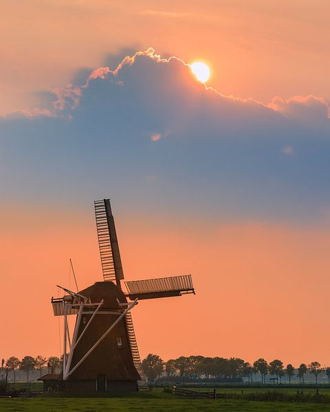 Windmill Koningslaagte, Zuidwolde, Groningen, Netherlands by Henk Meijer Photography