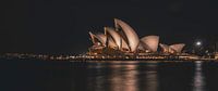 Panorama Sydney Opera House na zonsondergang van Eveline Dekkers thumbnail