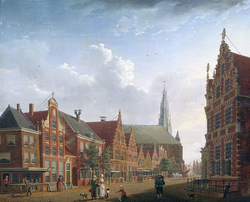 Isaac Ouwater - Vue de la Nieuwstraat à Hoorn, 1785