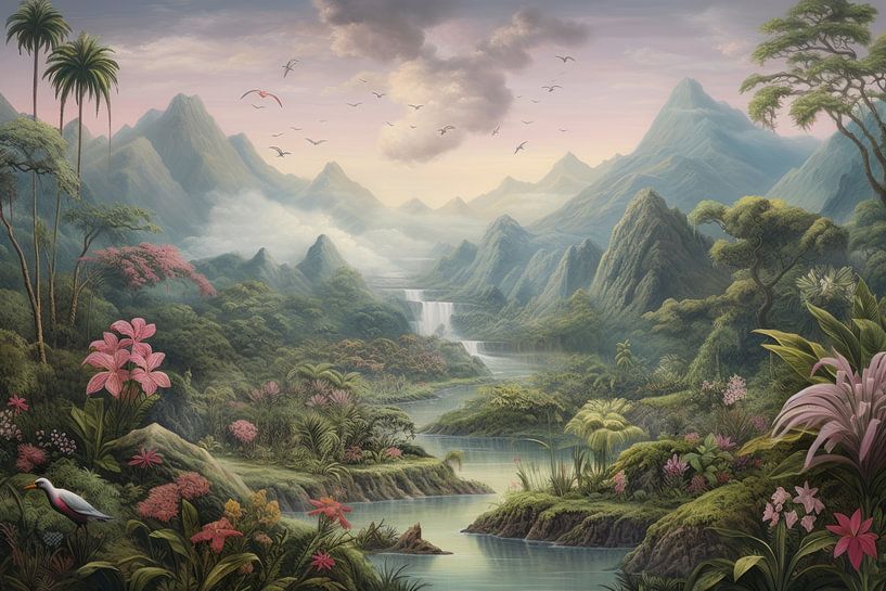 Paradise landscape by Art Bizarre