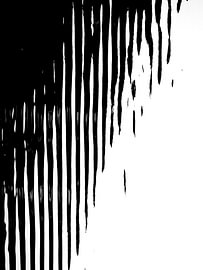 Code-barres de l'eau | Art photographique en noir et blanc | Abstrait minimaliste sur Irina Protchenko